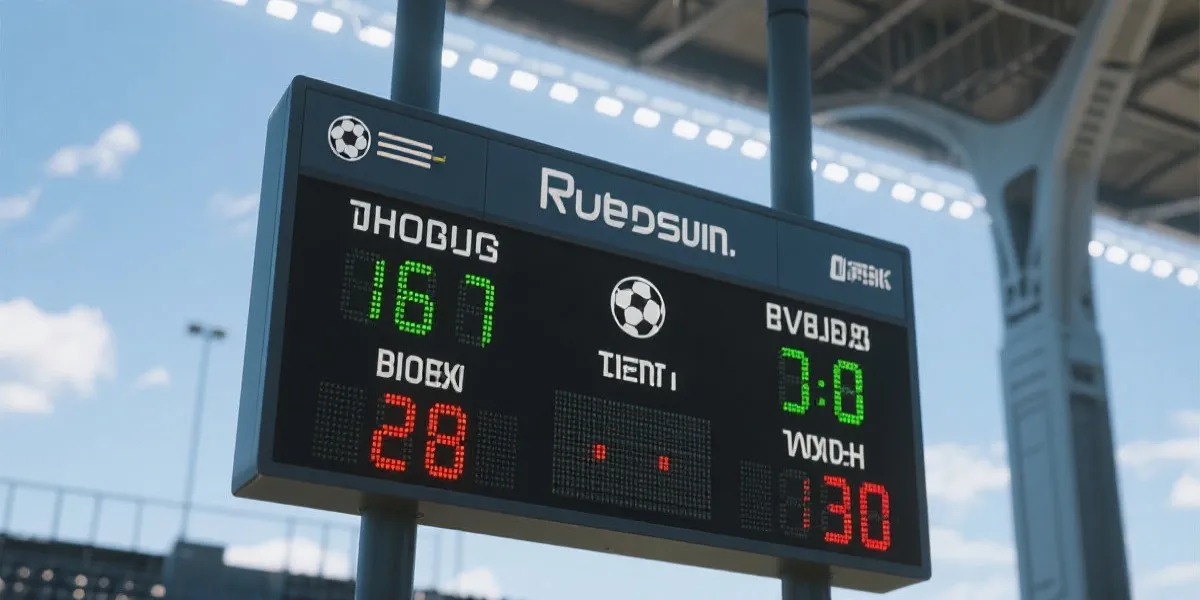 实时比分数据面板示意图